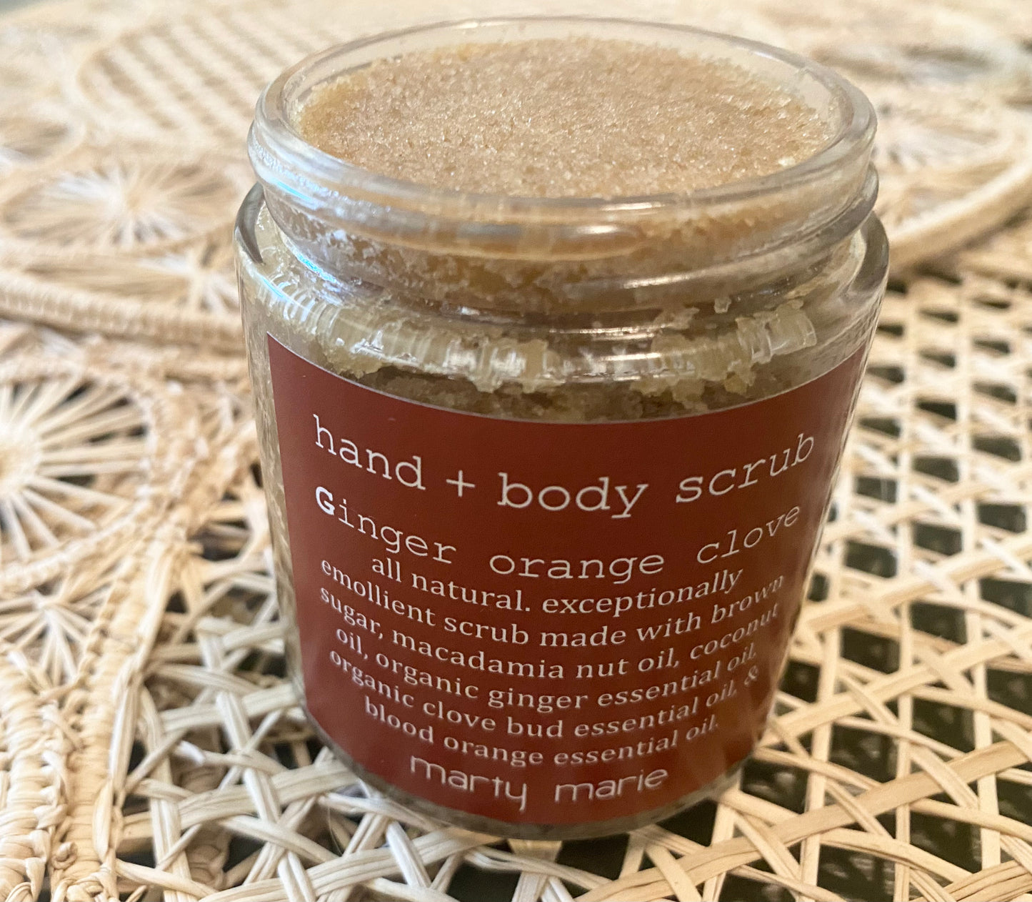 brown sugar ginger hand + body scrub